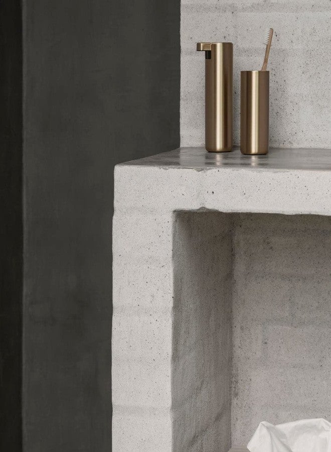 blomus MODO Soap Dispenser - Brass Metallic Finish Titanium Coated - 6oz - Image 3