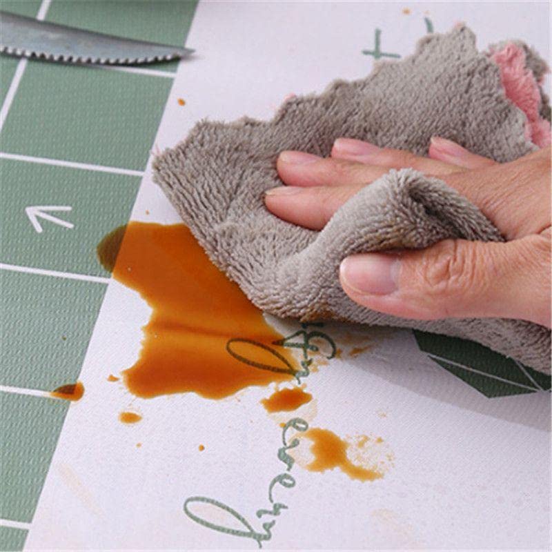 Zebroc Tablecloth for Rectangle Table Deer Printed PVC Waterproof Spillproof Anti Scald Washable Table Mat Desk Cover Thickened Wrinkle Resistant Table Cloth for Dining TableSize180X137 Cm - Image 2