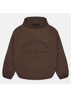 2024 SS Two-Tone Fleece Hoodie ESSENTIALS FOG floral chestnut brown