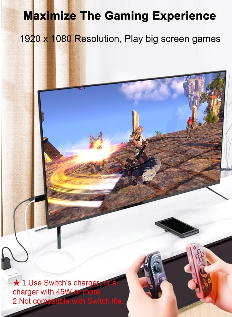 Anmi USB C to HDMI Adapter Cable Compatible with Nintendo Switch, Type-C to HDMI Conversion Cable Replaces The Switch Docking Station for TV Projection Screen, Nintendo Switch OLED Dock - Image 2