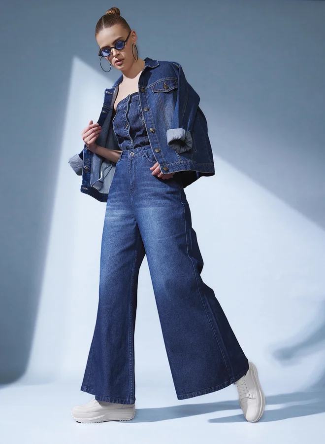 STREET 9 STREET 9 Women High Rise Smart Flared Jeans