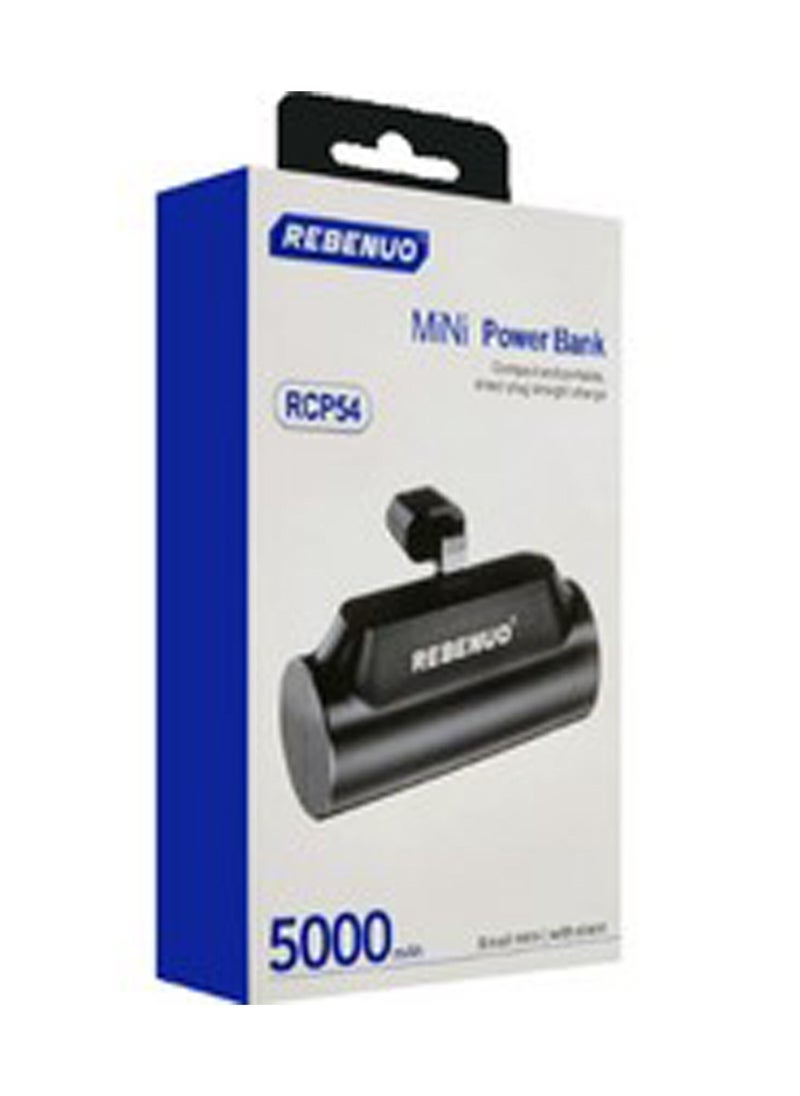 REBENUO Mini Power Bank 5000mAh Portable Charger, Ultra-Compact USB Type-C External Battery Pack with Fast Charging, Lightweight Pocket-Sized Backup Power Bank for Smartphones, Tablets, Travel, Emergency Use – High-Speed Output & Safe Charging - Image 1