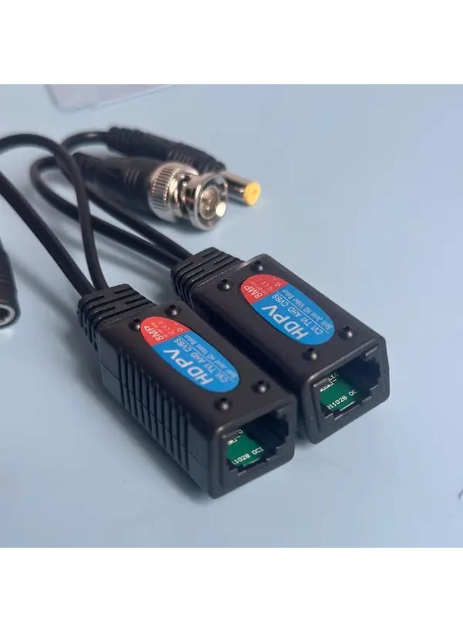 2pcs BNC To RJ45 Video Balun CCTV 8MP 5MP 3MP 1080P Twisted Pair For AHD Security Camera - Image 4
