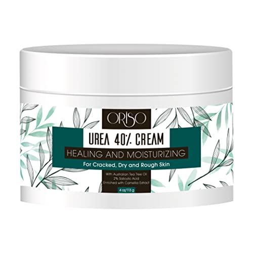 Urea Cream 40 Percent  Intensive Hydration for Dry and Cracked Heels Feet Hands Elbows and Knees  Callus Remover for Women with Salicylic Acid  Helps Athletes Foot  Foot Odor  4 oz