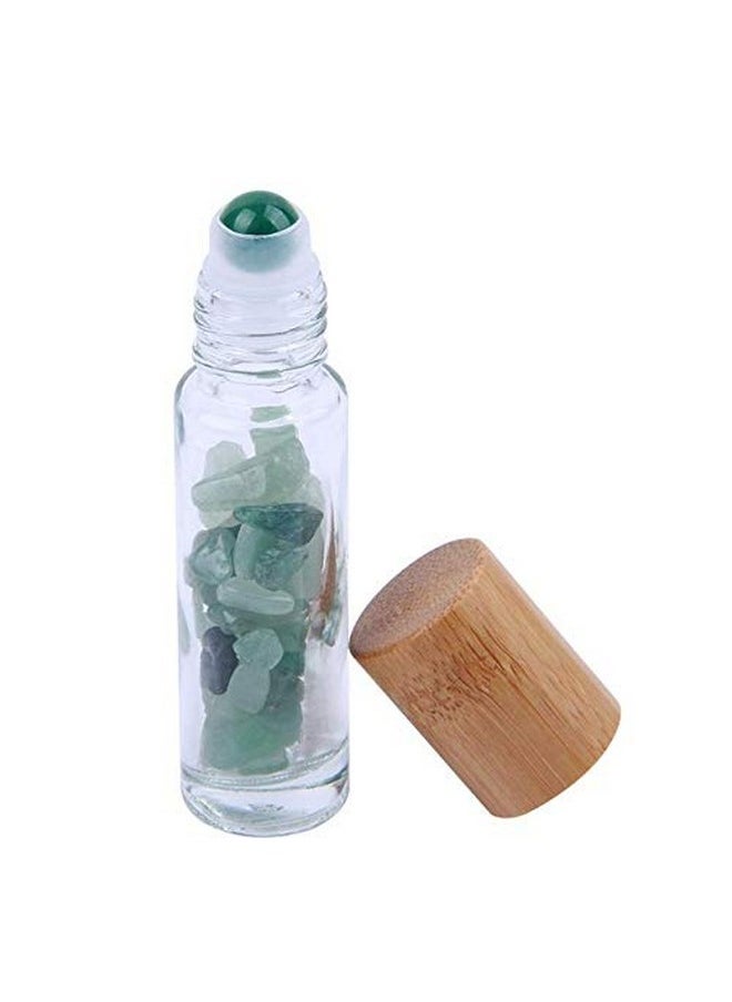 5 Pcs 10Ml Gemstone Roller Bottles,Refillable Roll On Bottles With Bamboo Lids Healing Crystal Chips Inside For Perfumes Aromatherapy Oils - pzsku/ZC35389BF384625D8DE45Z/45/_/1730727276/0e642c3b-e26f-4002-85f6-263773cf0e47