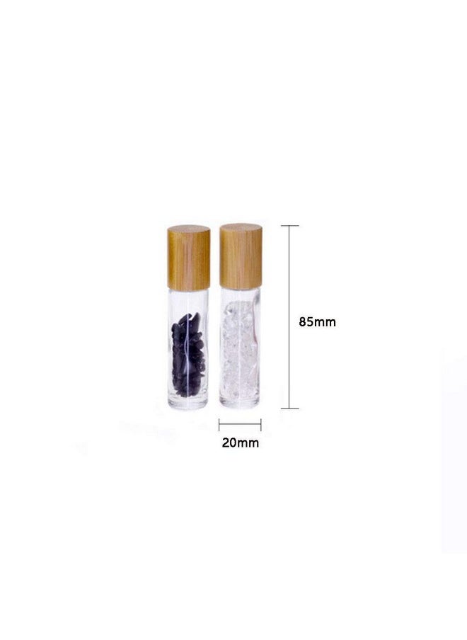 5 Pcs 10Ml Gemstone Roller Bottles,Refillable Roll On Bottles With Bamboo Lids Healing Crystal Chips Inside For Perfumes Aromatherapy Oils - pzsku/ZC35389BF384625D8DE45Z/45/_/1730727276/302190e8-7cac-4e30-b4aa-d23ddbbab554