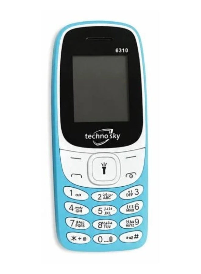 techno sky Classic 6310 Mobile Phone with Dual SIM & Super Bright Torch | Long-Lasting Battery & Durable Design - Image 1