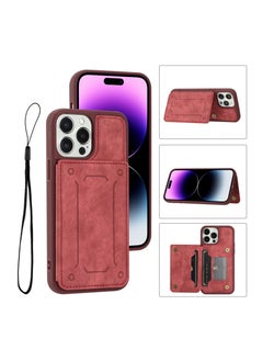 Suteni Back Cover Card Slots Leather Phone Case for iPhone  - Image 3