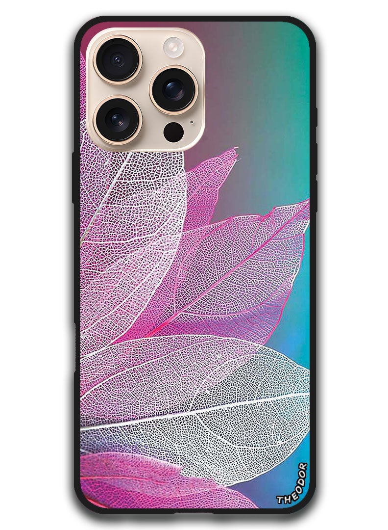 Theodor Protective Case Anti Scratch Shock Proof Bumper Cover For iPhone 16 Pro Max (6.9)-inch Leaf Colorful - Image 1