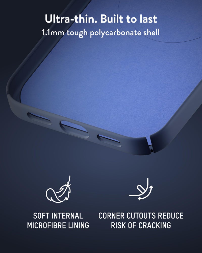 Mous for Google Pixel 10 Pro XL (2025) Case, Compatible with Qi2 MagSafe and Pixelsnap - Super Thin - Anti-Scratch Protective Phone Cover - Charcoal Blue - Image 4