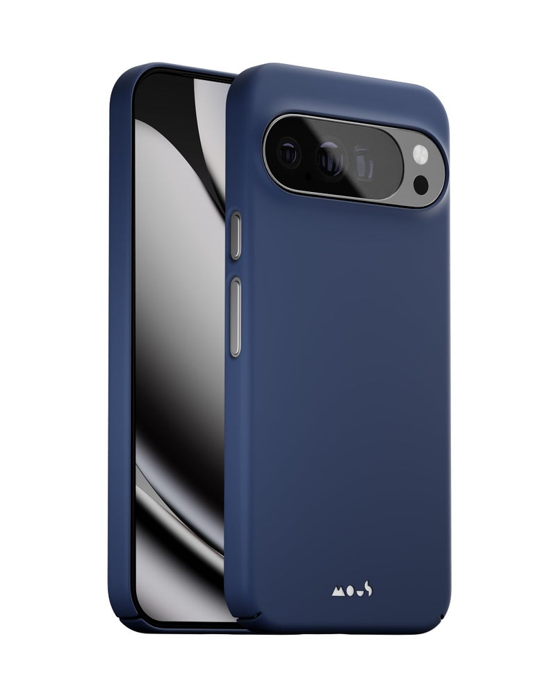 Mous for Google Pixel 10 Pro XL (2025) Case, Compatible with Qi2 MagSafe and Pixelsnap - Super Thin - Anti-Scratch Protective Phone Cover - Charcoal Blue - Image 1