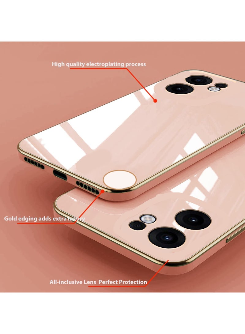 Compatible with Nothing CMF Phone 2 Pro cover, smooth veneer gold plated chrome, pink Thin and smooth shock-proof full protection Nothing CMF Phone 2 Pro case（pink） - Image 4
