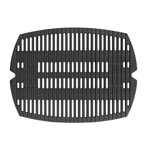 LS'BABQ 7582 Cooking Grid Grates for Weber Q100 Q1200 Q1400 Q120 Q1000 Gas Grills, 50060001 51060001 52020001,BBQ Accessories for Weber Baby Q, Matte Cast Iron,1 Pack - Image 1