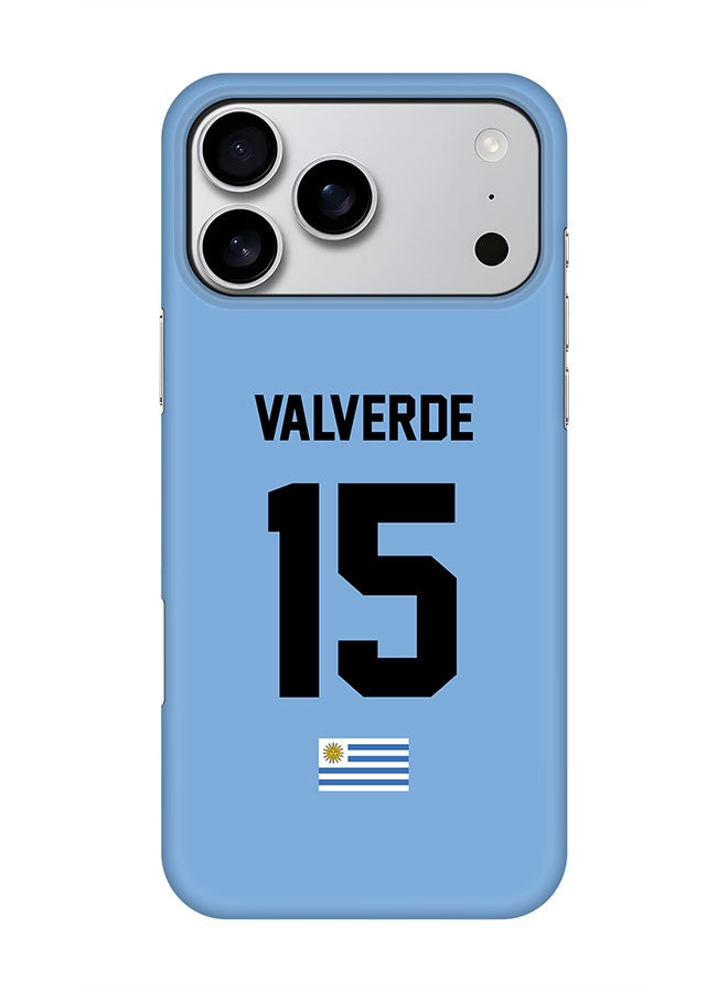 Stylizedd For iPhone 17 Pro Max,Case, [Compatible with MagSafe] Magnetic cover Slim fit Protection Matte, - Football - Uruguay ,  Valverde