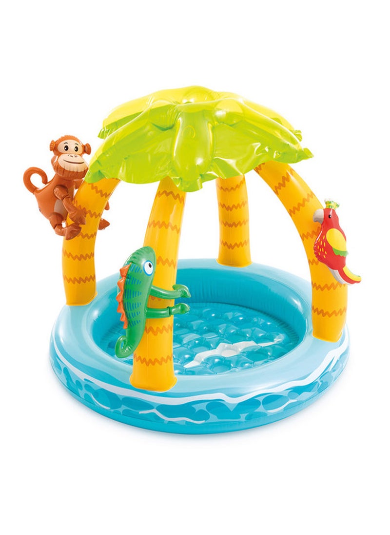 INTEX Tropical Island Inflatable Kiddie Pool - 40 x 34inches  - Image 1