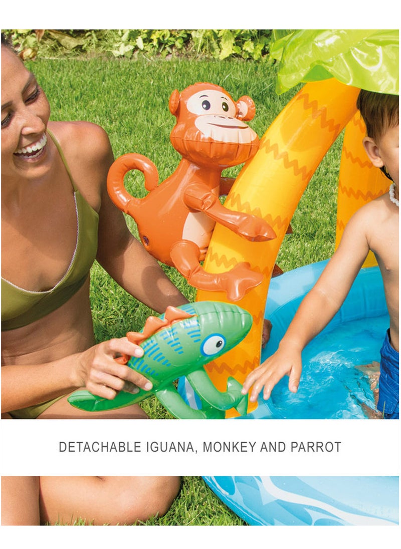 INTEX Tropical Island Inflatable Kiddie Pool - 40 x 34inches  - Image 4