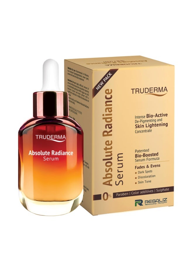 REGALIZ Truderma Absolute Radiance Serum | Intense Bio-Active De-Pigmenting & Skin Brightening Concentrate | 30ml - Image 1