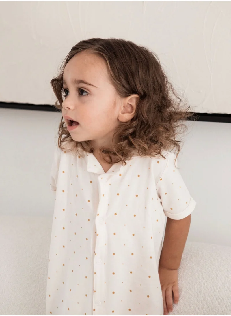 Elli Junior Bamboo Shirt Suit Golden Dots