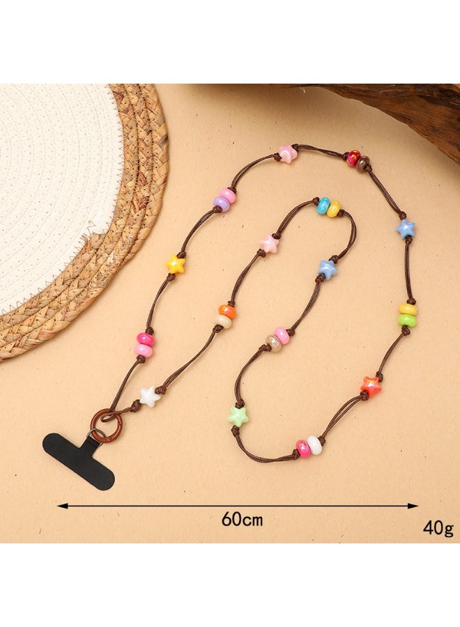 NIBEMINENT Phone Charm/ Chain Strap for Women Girls, Simple And Versatile Cell Phone Case Lanyard Wrist Strap