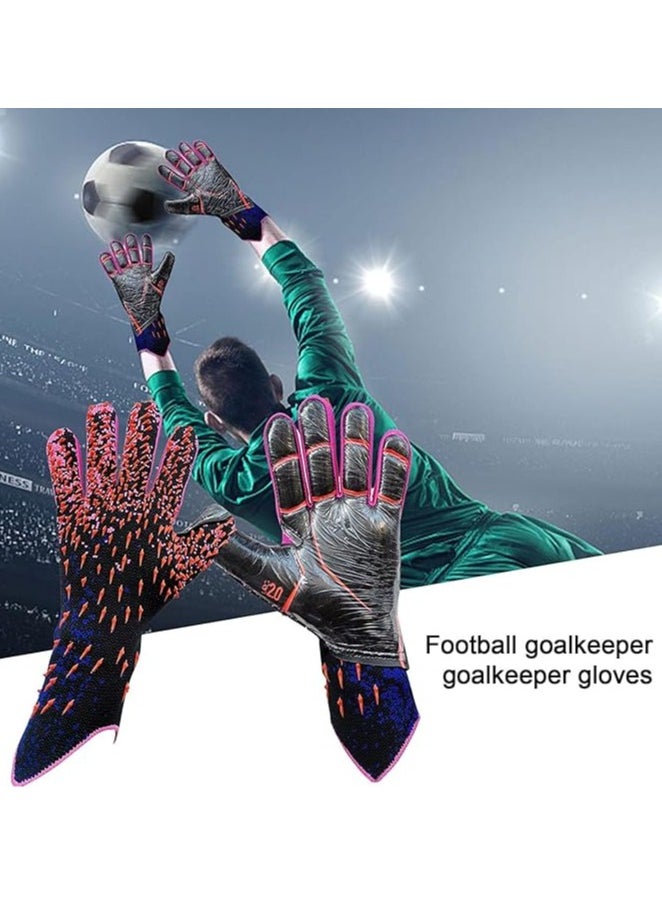 General Goalkeeper gloves, strong grip football goalkeeper gloves with finger protection, youth football training gloves, tight leather football gloves  - Image 4