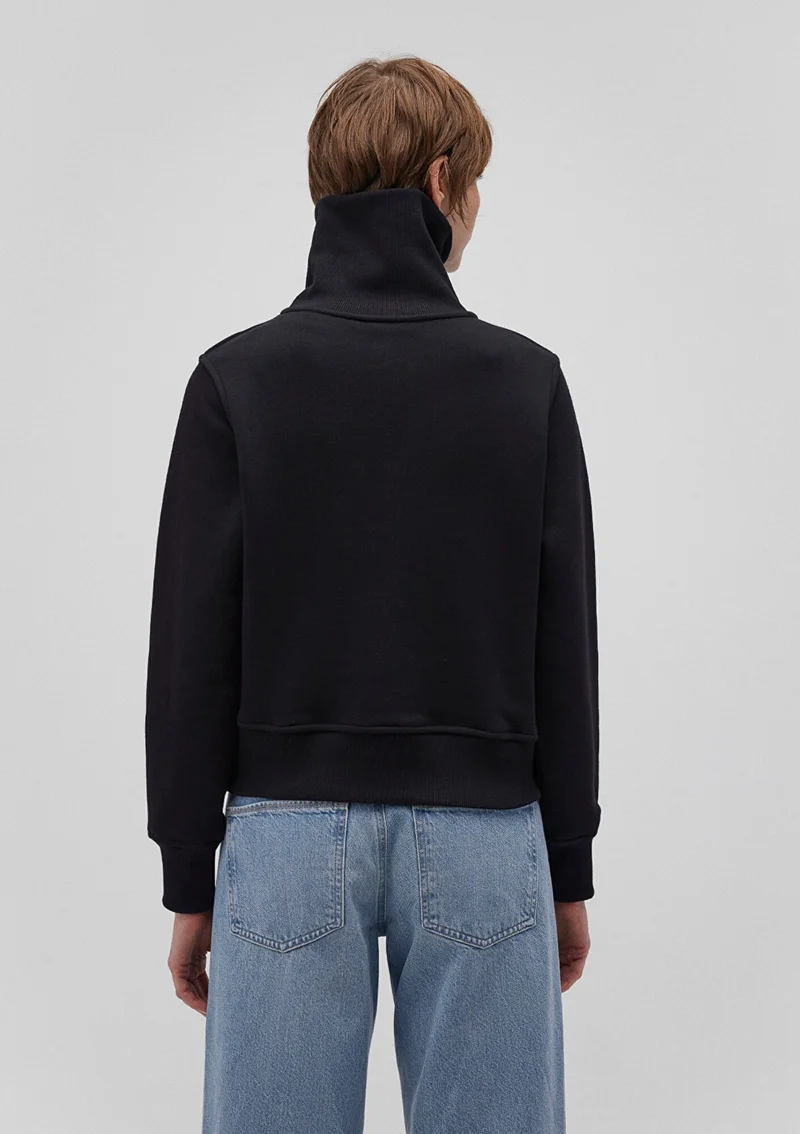MAVI Blue Half Zipper Black Sweatshirt 1S10145-900