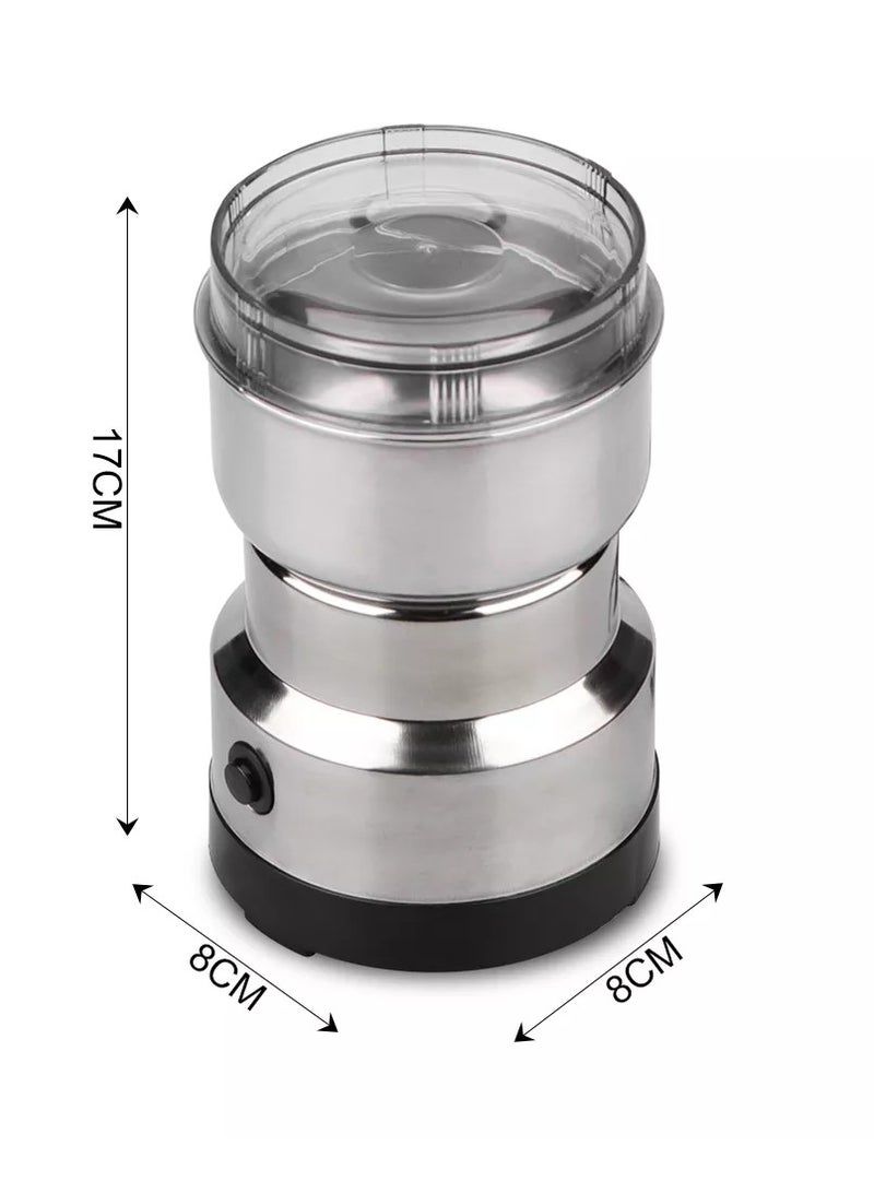 آر إيه أف مطحنة كهربائية لطحن القهوة والحبوب بقوة 300 وات، مزودة بشفرات حادة - Image 3