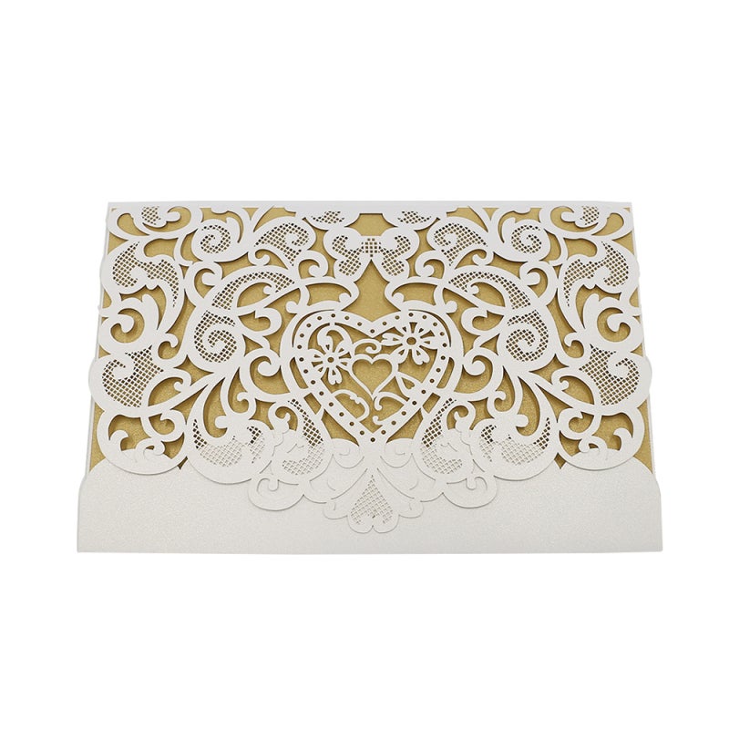 20pcs Love Pattern Invitation Cards Invitation Holders for Wedding Birthday Party Anniversary - Image 1