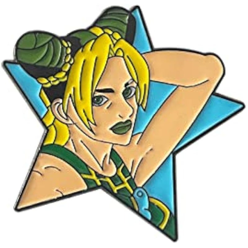 دبوس مطلي بالمينا بتصميم انيمي من جيه جيه بي ايه - اكسسوار شارة جوجوس كوسبلاي بتصميم مرعب - هدية ساحرة لشنطة الظهر وال للاطفال الاولاد والبنات والرجال والنساء - Image 1