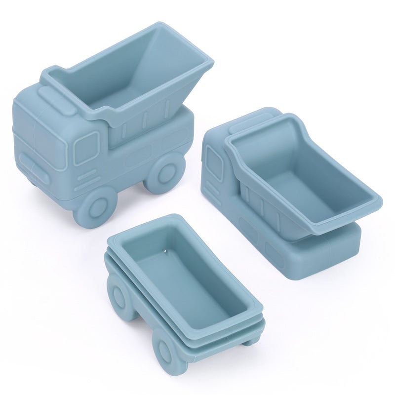 WU Engineering Vehicle Baby Bathing Silicone Water Spray Toy - Educational Bath Play Set for Kids - Image 5
