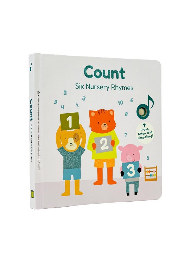 Cali's Books Calis Books Count Nursery Rhymes Music Book For Toddlers 1 3 Interactive Books For 1+ Year Old With 6 Animal Songs Educational Toddler Books Ages 1 3  - Image 1