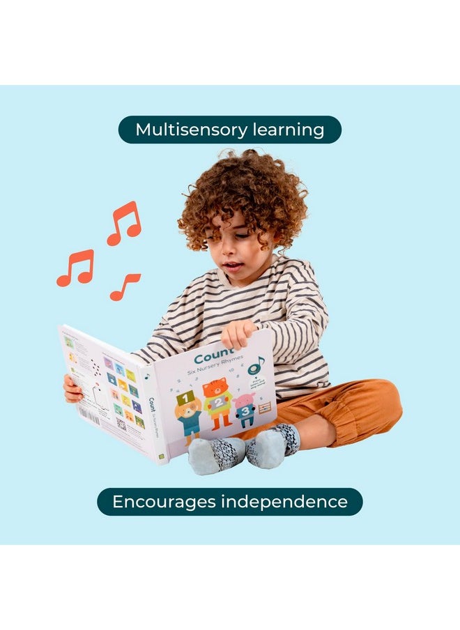 Cali's Books Calis Books Count Nursery Rhymes Music Book For Toddlers 1 3 Interactive Books For 1+ Year Old With 6 Animal Songs Educational Toddler Books Ages 1 3  - Image 4