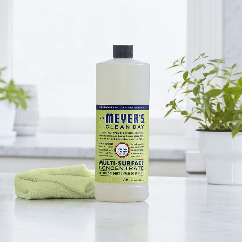 Mrs. Meyer's Clean Day MRS. MEYER'S CLEAN DAY Multi-Surface Cleaner Concentrate, Use to Clean Floors, Tile, Counters, Lemon Verbena, 32 fl. oz - Image 5