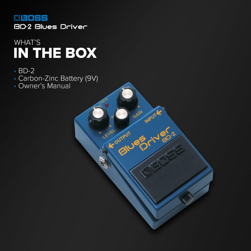 Boss BD-2 Blues Driver Guitar Effects Pedal - Image 3