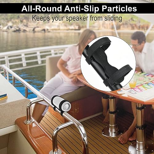 TXEsign Portable Speaker Mount for Bike/Golf Cart/Boat Railing, Adjustable Strap Bike Speaker Holder Attachment for JBL Charge 5/Charge 6/Flip 5/Flip 6/UE Boom 3/Wingman View Golf - Image 5
