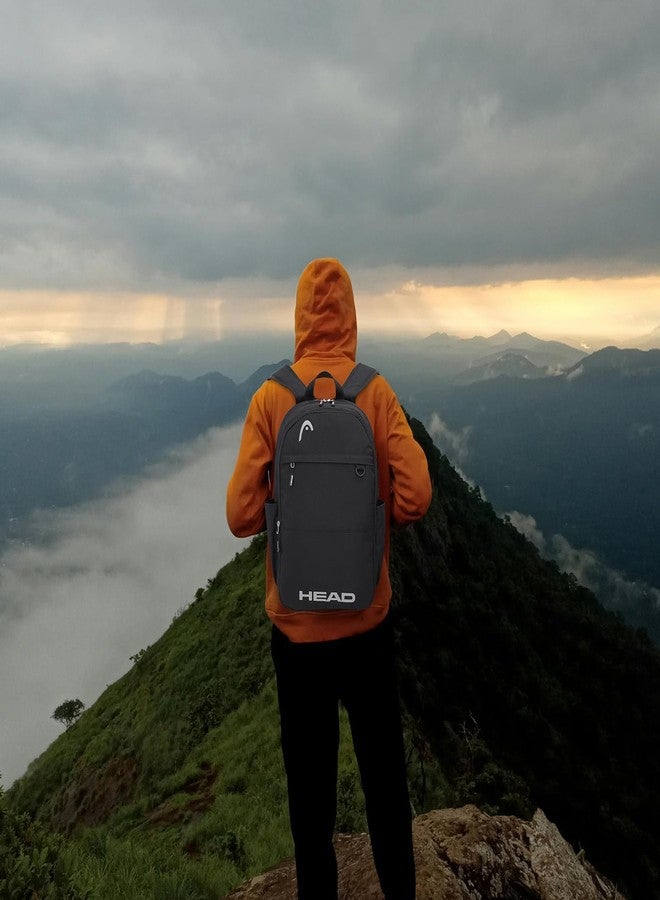 HEAD حقيبة ظهر سفر مقاومة للماء للنساء والرجال، حقيبة ظهر خفيفة الوزن لأجهزة الكمبيوتر تناسب دفتر 15.6 بوصة، حقيبة يومية غير رسمية لحقائب الكلية لعطلة نهاية الأسبوع/الليالي/الرياضة/الصالة الرياضية/العمل/اللياقة البدنية - Image 2