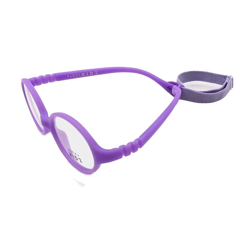 Flexi Kidz Blue Light Blocking Anti Glare Zero Power Unbreakable Eyeglasses Spectacle Frame Protection From TV Mobile Laptop Computer for Kids Girls Boys Unisex With Antislip Silicone Band - Image 2