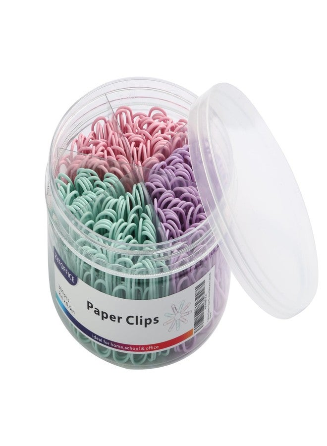 ZYFOFFICE Pastel Jumbo Paper Clips, 300pcs 2 Inch (50 mm) Paper Clip Paperclips Soft Color Clips for Paperwork Ideal for Home, School and Office Use (Pastel, 2 Inch) - Image 1