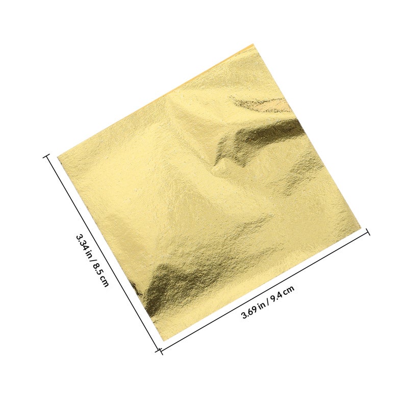 400pcs Foil Sheets Foil Leaf Paper For Crafts Baking Beauty And Art Projects Imitation Foil Leaf For Cake Decoration Resin - Image 2
