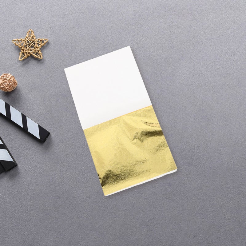 400pcs Foil Sheets Foil Leaf Paper For Crafts Baking Beauty And Art Projects Imitation Foil Leaf For Cake Decoration Resin - Image 5