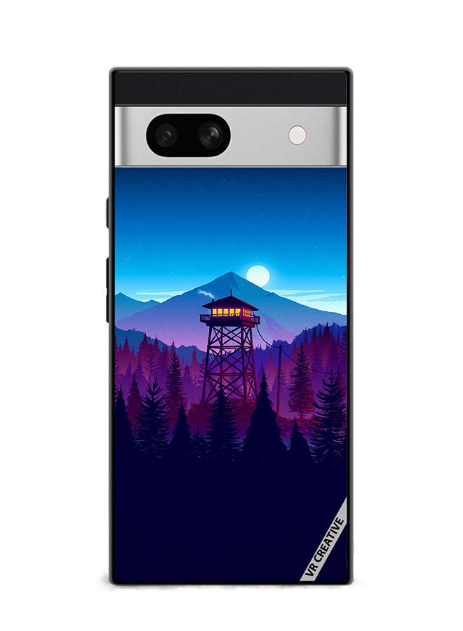 VR CREATIVE Protective Case Cover For Google Pixel 7a Alone Night Design Multicolour - Image 1
