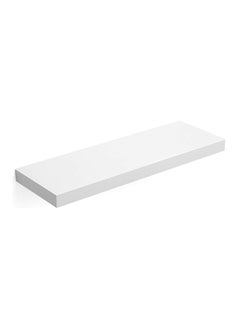 VASAGLE VASAGLE White LWS26WT Floating Shelf Bookshelf Wall Mounted MDF Display Storage for Living Room, Kitchen, Hallway, Bedroom (60x20x4cm)  - Image 1