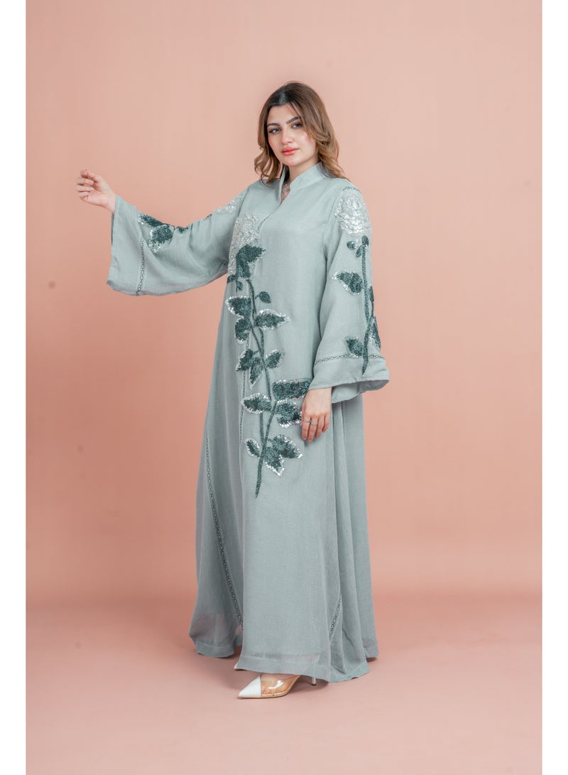 اكسا جلابية كريستال يدوية حديثة - Image 3