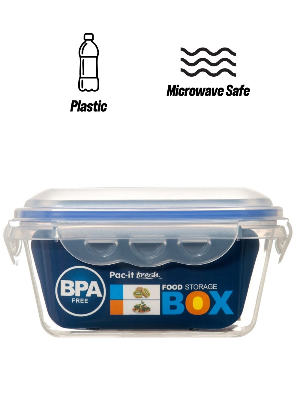 ON MART Food Storage Containers with Lids - Airtight, Leakproof, Stackable - Ideal for Food Prep, Meal Planning, Leftovers, Kitchen Organization – and lunch box (2-Pcs Medium & Small)