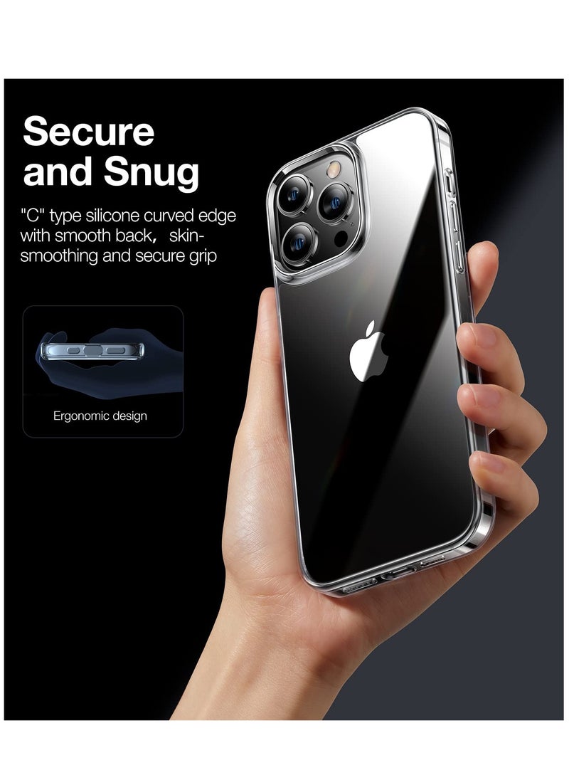 BORTONY - iPhone 15 Pro Case 6.1 Inch Anti-Yellowing Anti-Drop iPhone 15 Pro Cover Transparent Slim Crystal Clear Anti-Scratch Protective Case for Apple iPhone 15 Pro - Image 1
