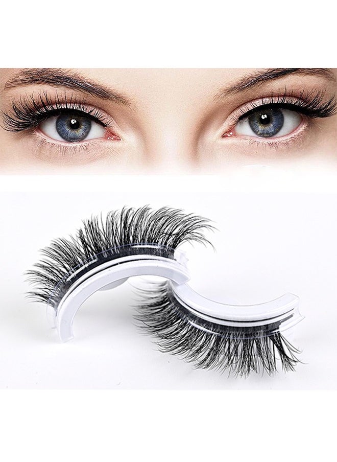 Generic - 1 Pairs Self Adhesive Reusable Adhesive Eyelashes - Image 1