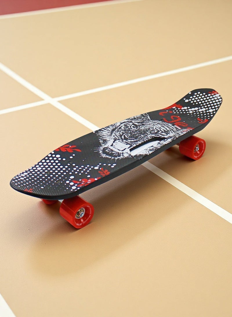 إيزي فيتشور لوح تزلج كامل للأطفال من EASY FUTURE - لوح Penny Board Cruiser قصير للأطفال من سن 6 إلى 12 عامًا، والمراهقين والمبتدئين الذين يتعلمون التزلج - Image 1