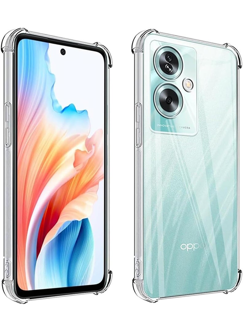 Theodor Oppo A79 Clear Case, Shock-Absorption TPU Cell Phone Cover with Reinforced Corners, Soft Flexible & Crystal Clear Protective Bumper Case - Image 1