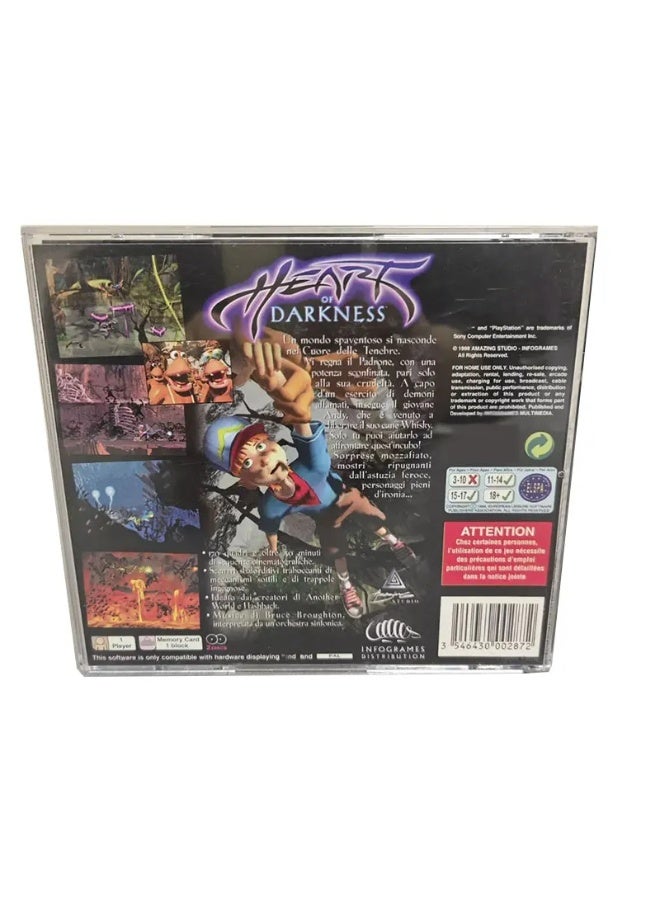 General The Heart of Darkness PAL version console game disc box comes with a retro classic optical drive direct reading adapter.  - Image 2