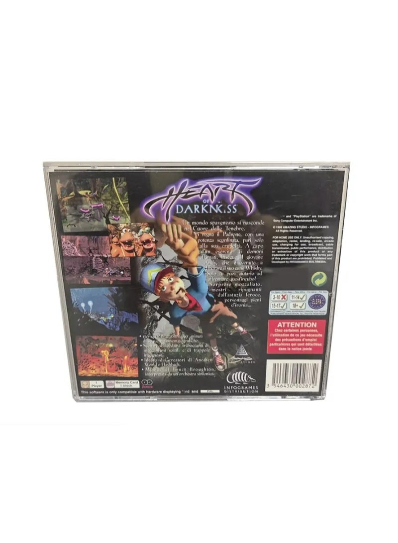 general The Heart of Darkness PAL version console game disc box comes with a retro classic optical drive direct reading adapter. - Image 2