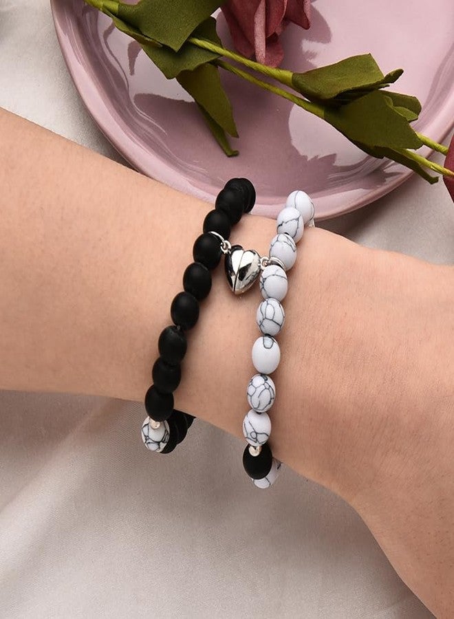 YangQian Mom Dad Bracelet for 2 Mothers Day Gifts Mothers and Father Day Gifts Mommy Daddy Present Set Mama Papa Gift for Parents Birthday Present Wedding Thank you Presents for Parent Appreciation Gift Idea - Image 3